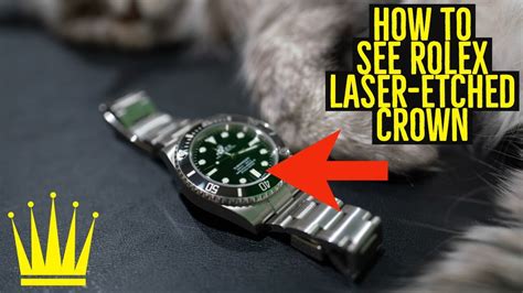 how to see rolex laser etching